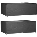 Huse mobilă grădină, 2 buc, 12 ocheți 213x132x75cm, rectangular GartenMobel Dekor