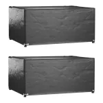 Huse mobilă grădină, 2 buc, 8 ocheți, 160x120x75cm, rectangular GartenMobel Dekor