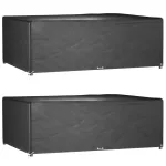 Huse mobilă grădină, 2 buc, 12 ocheți 270x180x90cm, rectangular GartenMobel Dekor