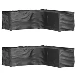 Huse mobilier de grădină formă în L, 16 ocheți, 285x285x90cm GartenMobel Dekor