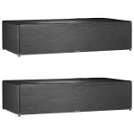 Huse mobilier grădină, 2 buc, 12 ocheți, 315x160x75 cm, pătrat GartenMobel Dekor