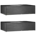 Huse mobilier grădină, 2 buc, 16 ocheți, 325x205x90 cm, pătrat GartenMobel Dekor