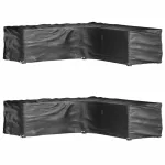 Huse mobilier grădină formă L, 2 buc., 16 ocheți, 250x250x70 cm GartenMobel Dekor