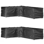 Huse mobilier grădină formă L, 2 buc., 16 ocheți, 210x260x80 cm GartenMobel Dekor