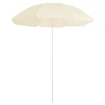 Umbrelă de soare de exterior, stâlp din oțel, nisipiu, 180 cm GartenMobel Dekor