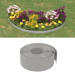 Borduri de grădină, 2 buc, gri, 10 m 20 cm, polietilenă GartenMobel Dekor