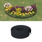 Borduri de grădină, 2 buc, negru, 10 m 15 cm, polietilenă GartenMobel Dekor