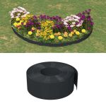 Borduri de grădină, 2 buc, negru, 10 m 20 cm, polietilenă GartenMobel Dekor