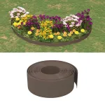 Borduri de grădină, 3 buc, maro, 10 m 20 cm, polietilenă GartenMobel Dekor