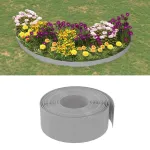 Borduri de grădină, 4 buc, gri, 10 m 20 cm, polietilenă GartenMobel Dekor