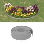 Borduri de grădină, 5 buc, gri, 10 m 15 cm, polietilenă GartenMobel Dekor