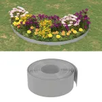 Borduri de grădină, 5 buc, gri, 10 m 20 cm, polietilenă GartenMobel Dekor