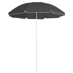 Umbrelă de soare de exterior, stâlp din oțel, antracit, 180 cm GartenMobel Dekor