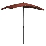 Umbrelă de grădină cu stâlp, cărămiziu, 200x130 cm GartenMobel Dekor