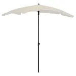 Umbrelă de grădină cu stâlp, nisipiu, 200x130 cm GartenMobel Dekor
