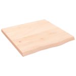 Blat de masă, 60x60x(2-4) cm, lemn masiv de stejar netratat GartenMobel Dekor