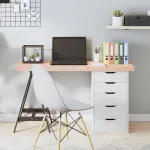 Blat de masă, 120x60x(2-6) cm, lemn masiv de stejar netratat GartenMobel Dekor