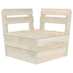 Canapea colțar modulară din paleți, lemn de molid tratat GartenMobel Dekor