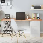 Blat de masă maro 160x60x(2-4) cm, lemn masiv stejar tratat GartenMobel Dekor