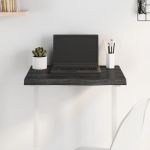 Blat de masă gri 60x50x(2-4) cm, lemn masiv stejar tratat GartenMobel Dekor