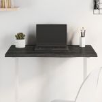Blat de masă gri închis 80x40x2 cm, lemn masiv de stejar tratat GartenMobel Dekor