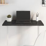 Blat de masă gri închis 80x50x2 cm, lemn masiv de stejar tratat GartenMobel Dekor