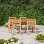 Set de sufragerie de grădină, lemn masiv de tec, 5 piese GartenMobel Dekor