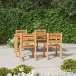 Set de sufragerie de grădină, lemn masiv de tec, 5 piese GartenMobel Dekor