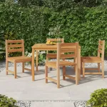 Set masă pentru grădină, lemn masiv de tec, 5 piese GartenMobel Dekor