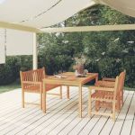 Set mobilier pentru grădină, 4 piese, lemn masiv de tec GartenMobel Dekor