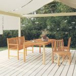 Set mobilier pentru grădină, 4 piese, lemn masiv de tec GartenMobel Dekor