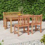 Set mobilier pentru grădină, 4 piese, lemn masiv de tec GartenMobel Dekor
