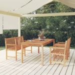 Set mobilier pentru grădină, 4 piese, lemn masiv de tec GartenMobel Dekor