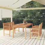 Set mobilier pentru grădină, 4 piese, lemn masiv de tec GartenMobel Dekor