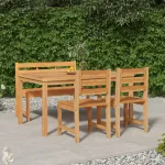 Set mobilier pentru grădină, 4 piese, lemn masiv de tec GartenMobel Dekor