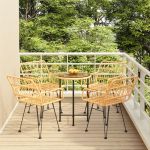 Set mobilier de grădină, 5 piese, poliratan GartenMobel Dekor
