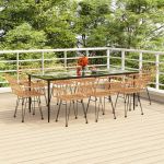 Set mobilier de grădină, 9 piese, poliratan GartenMobel Dekor