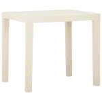 Masă de grădină, alb, 79x65x72 cm, plastic GartenMobel Dekor