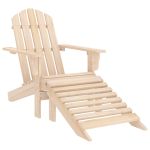 Scaun de grădină Adirondack cu lemn masiv de brad ottoman GartenMobel Dekor