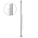 Duș pentru grădină, 220 cm, oțel inoxidabil GartenMobel Dekor