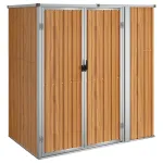 Șopron de grădină, maro, 161x89x161 cm, oțel galvanizat GartenMobel Dekor