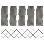 Garduri din spalier, 5 buc., gri, 180x30 cm, lemn masiv de brad GartenMobel Dekor