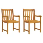 Scaune de grădină, 2 buc., lemn masiv de acacia GartenMobel Dekor