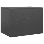 Ladă de perne pentru grădină, negru, 145x100x103 cm, PE ratan GartenMobel Dekor