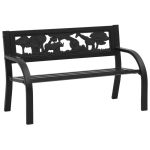 Bancă de grădină pentru copii, 86 cm, oţel GartenMobel Dekor