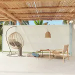 Copertină laterală retractabilă de terasă, crem, 220x600 cm GartenMobel Dekor