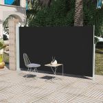 Copertină laterală retractabilă de terasă, negru, 160x300 cm GartenMobel Dekor