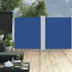 Copertină laterală retractabilă, albastru, 160x600 cm GartenMobel Dekor