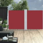 Copertină laterală retractabilă, roșu, 160x600 cm GartenMobel Dekor