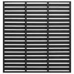 Panou de gard, negru, 180x180 cm, WPC GartenMobel Dekor